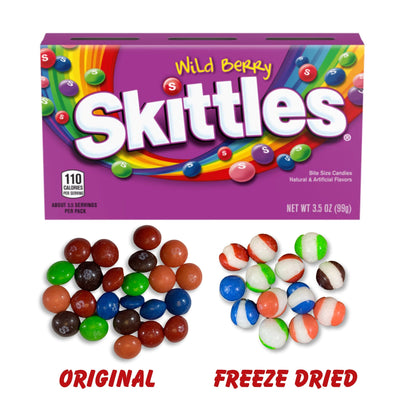 Freeze Dried Skittles - Crunchy, Fruity & Delicious! 3 Flavor Options! - Freeze Dried Candy Club